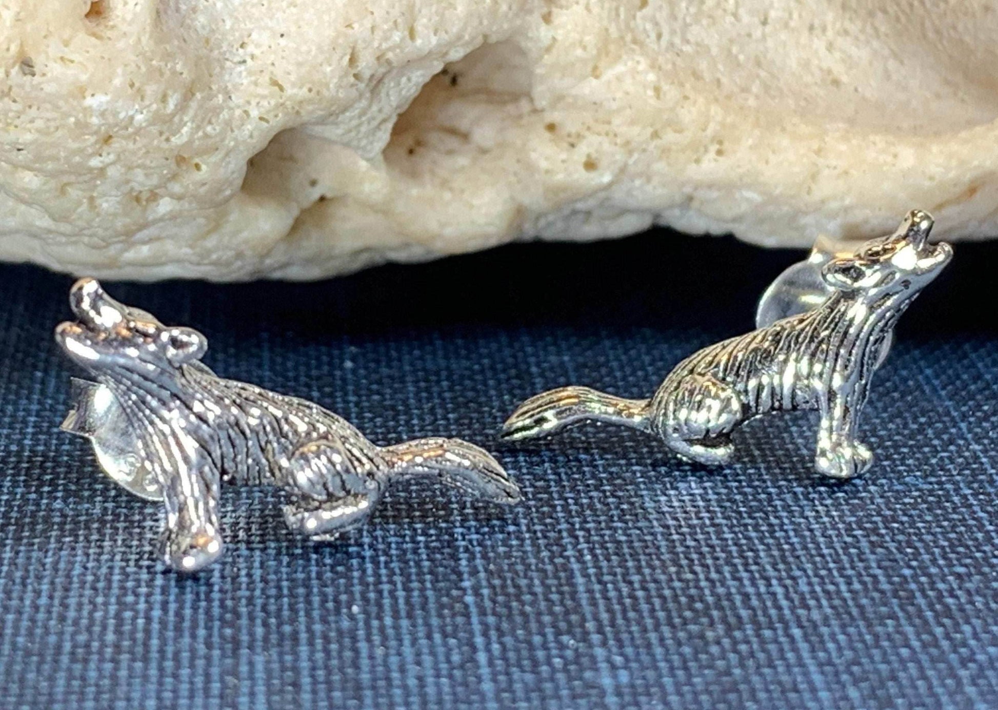 Howling Wolf Earrings - 