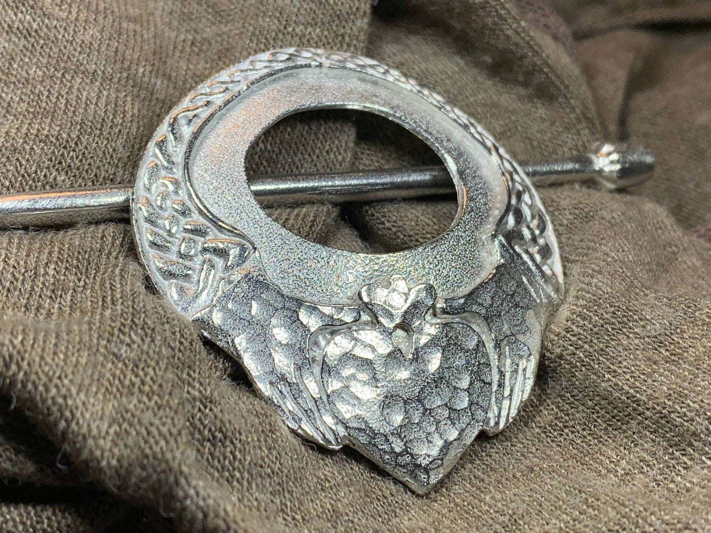 Irish Claddagh Scarf Ring - 