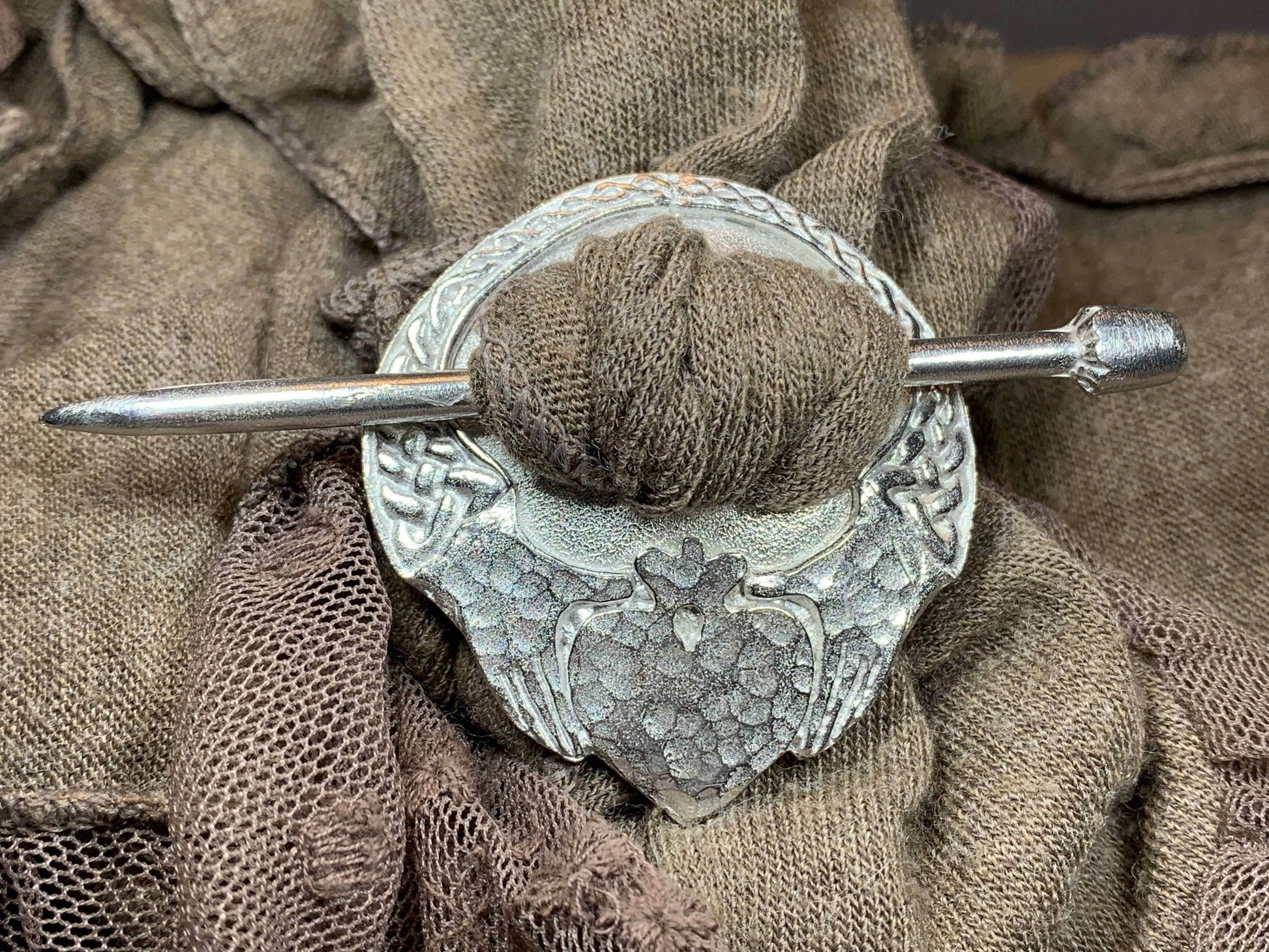 Irish Claddagh Scarf Ring - 