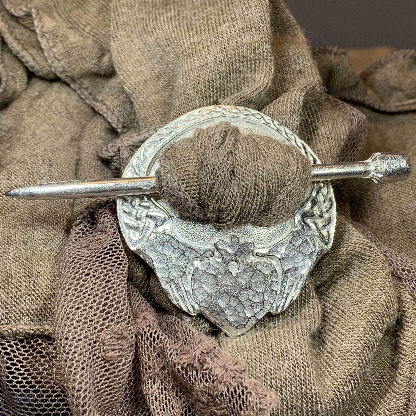 Irish Claddagh Scarf Ring - 