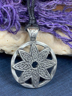 Celtic Knot Flower Necklace - 