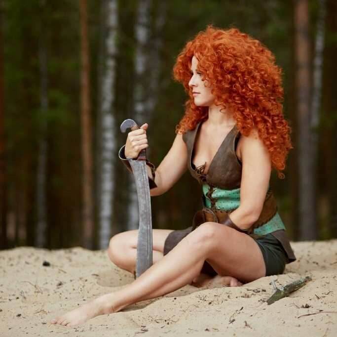 Women's Amazon leather costume - Only tunic / XXS