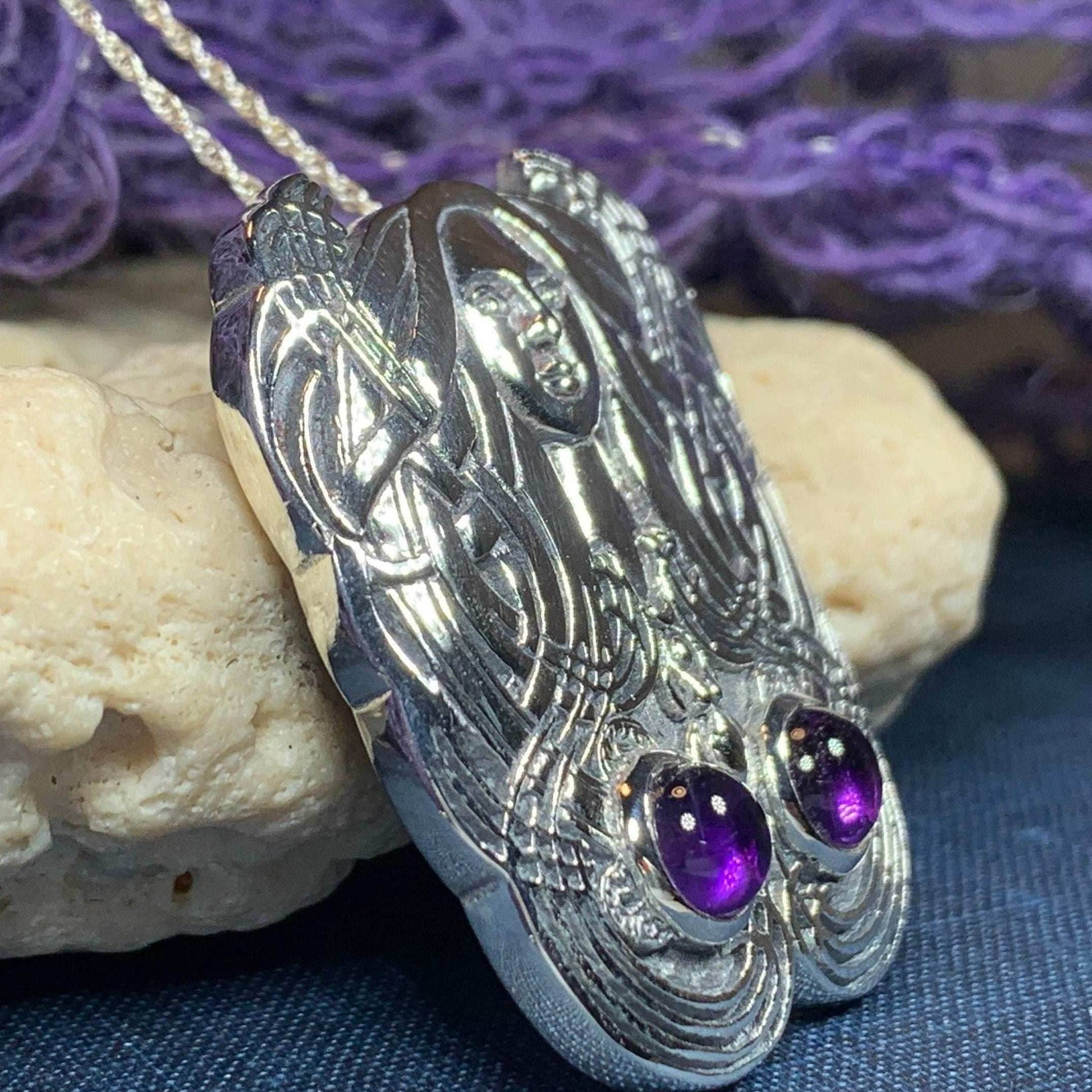 Mother Goddess Necklace - Amethyst