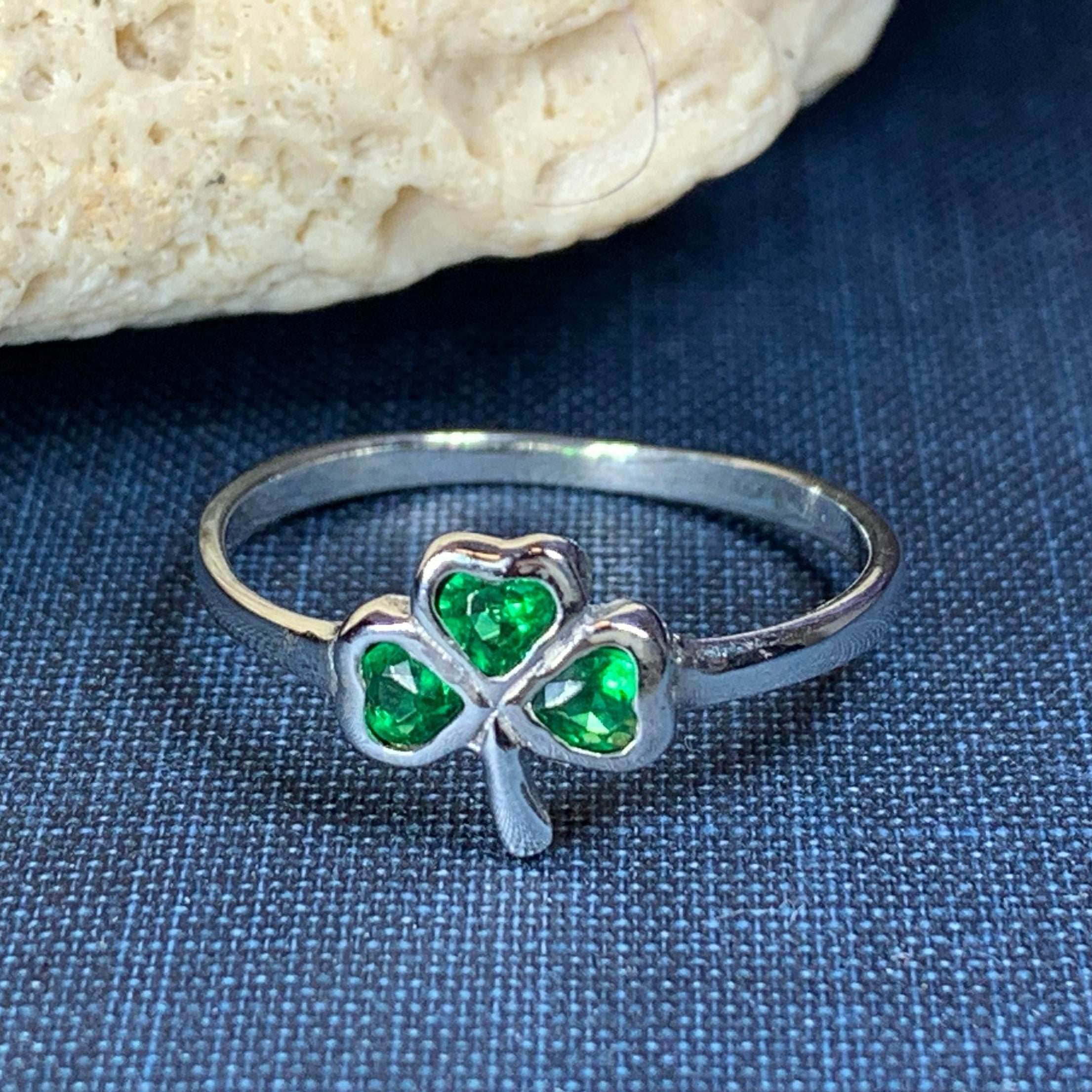 Emerald Isle Shamrock Ring - 6