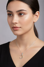 Trinity Knot Crescent Moon Necklace