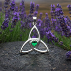 McKenna Trinity Knot Heart Necklace