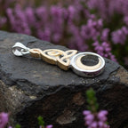Trinity Crescent Moon Necklace