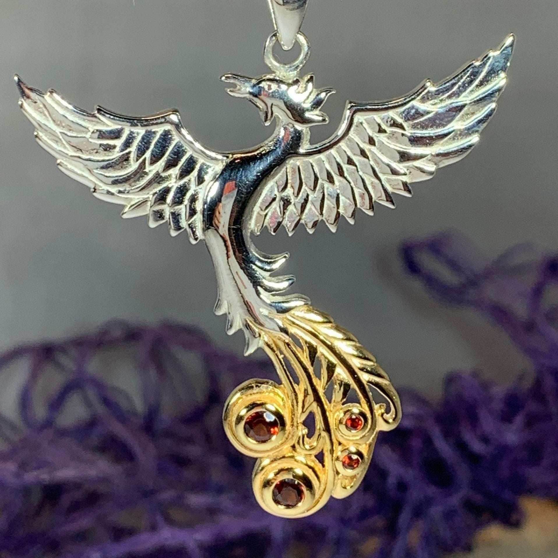 Phoenix Gemstone Necklace - Amethyst