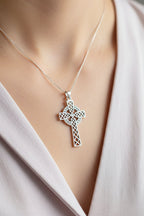 Foellan Celtic Knot Cross Necklace