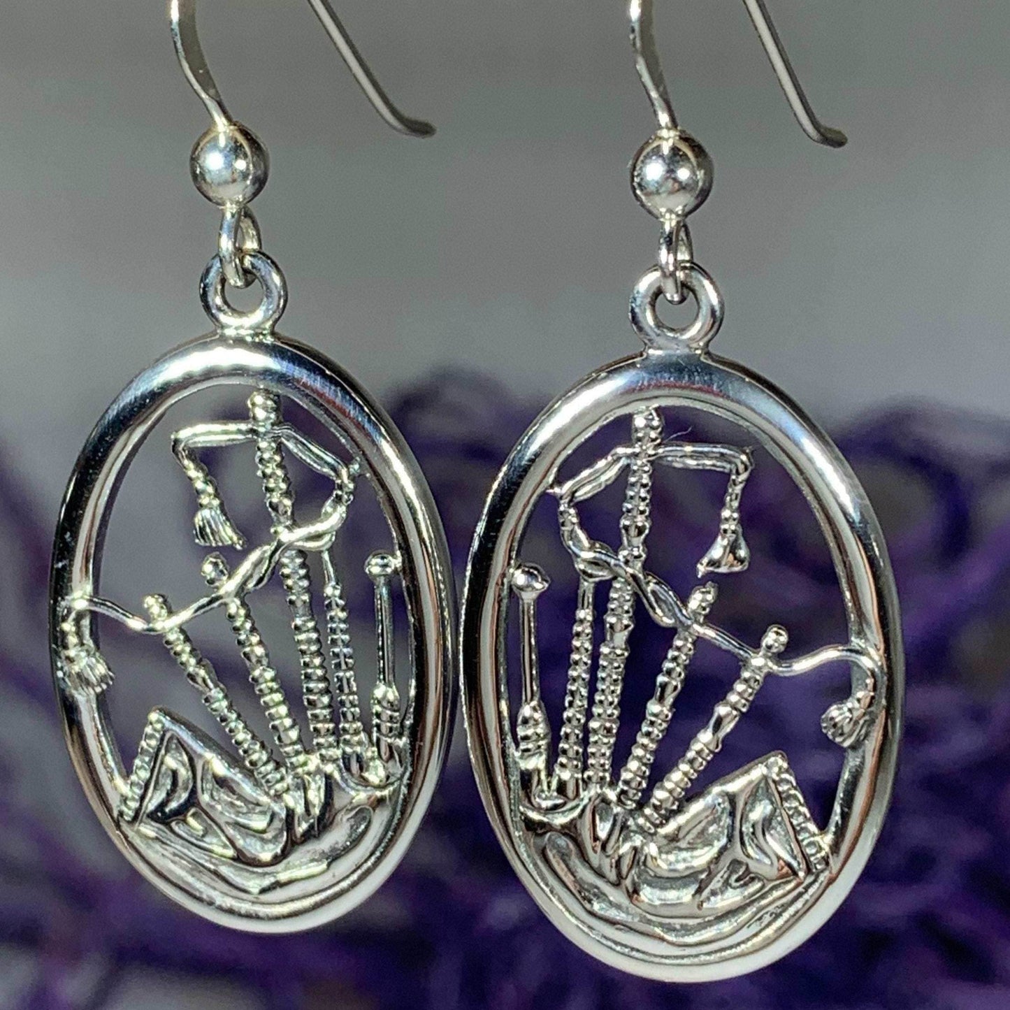 Celtic Bagpipes Earrings - 