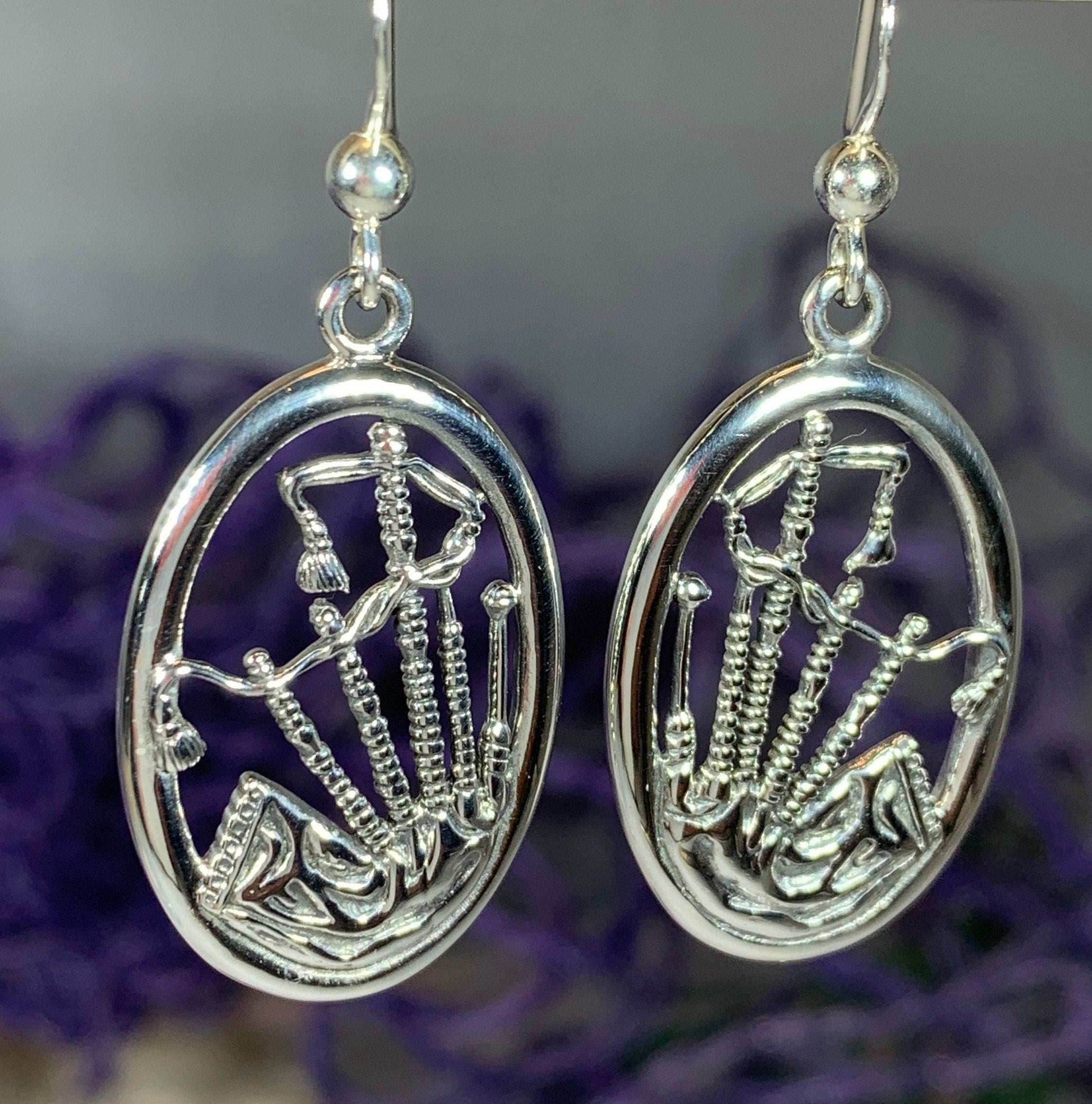 Celtic Bagpipes Earrings - 