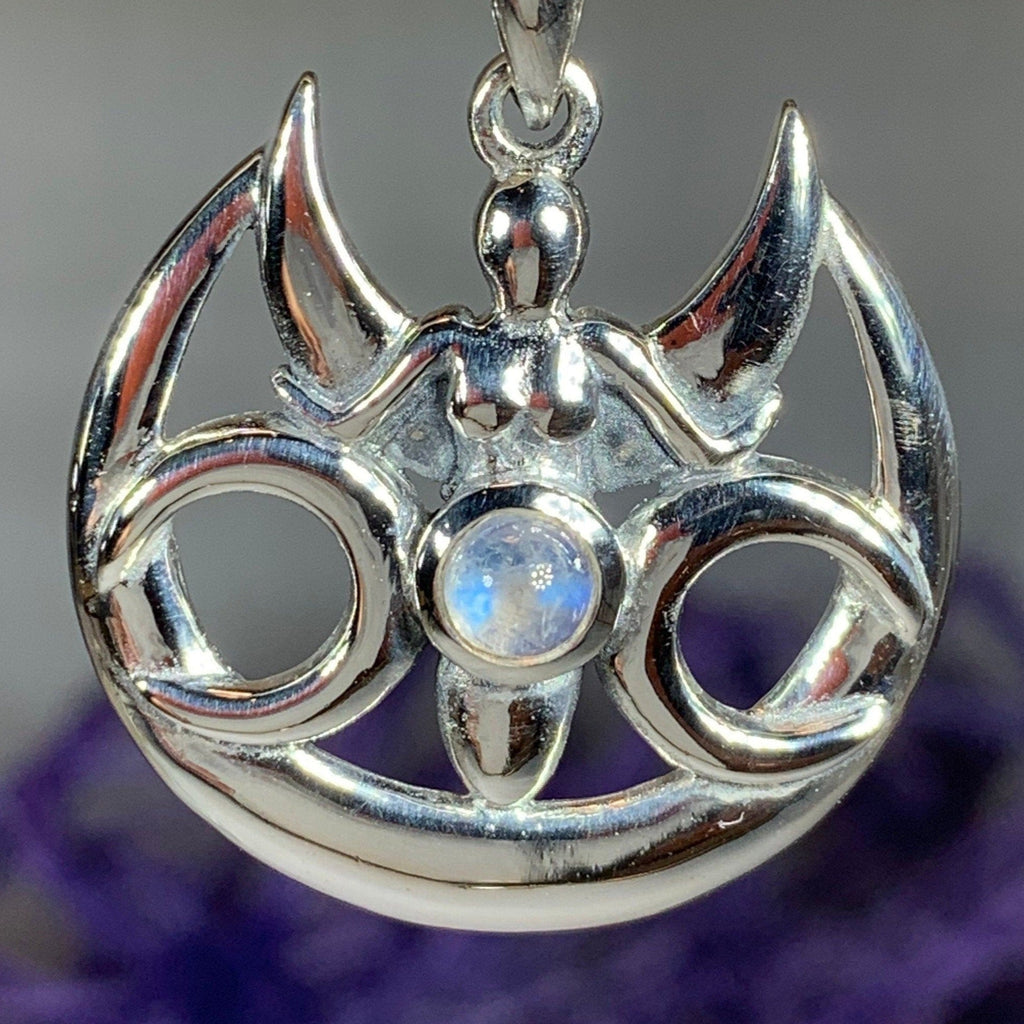 Keilia Triple Moon Goddess Necklace