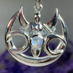 Keilia Triple Moon Goddess Necklace