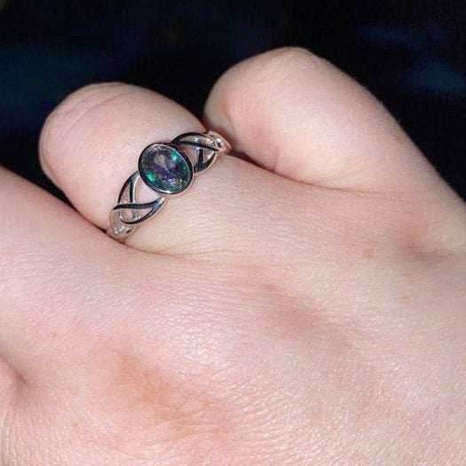 Andie Trinity Knot Ring - 4 / Pink Sapphire