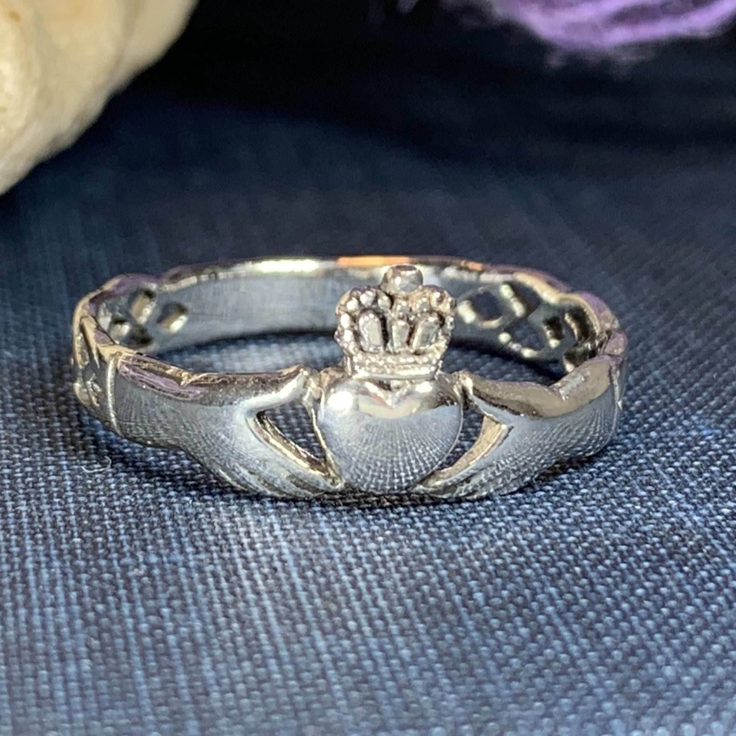 Irish Claddagh Celtic Knot Ring - 6