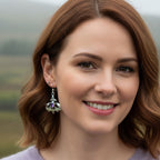 Amethyst Thistle Earrings