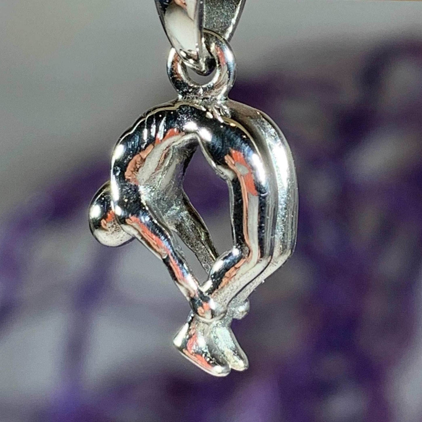 Yoga Pose Om Necklace - 