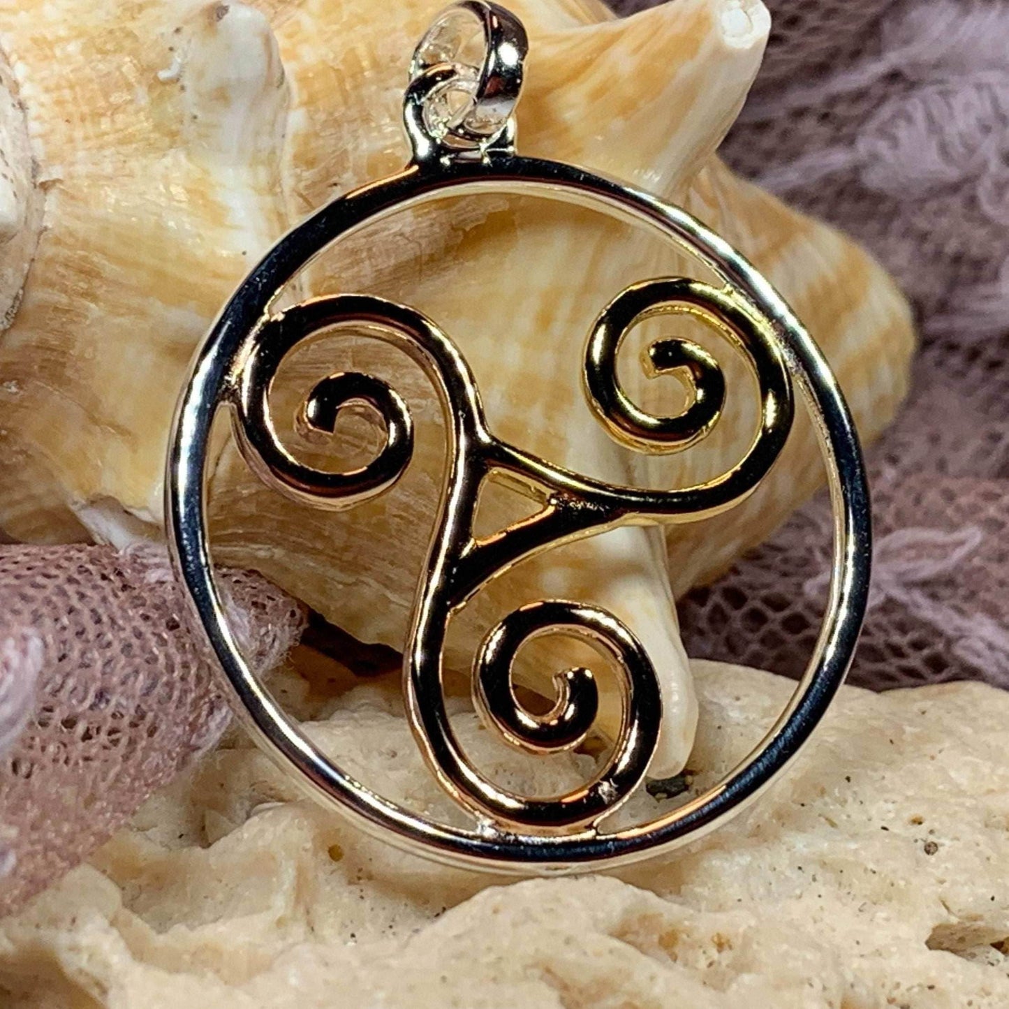 Arawn Celtic Spiral Necklace - 18