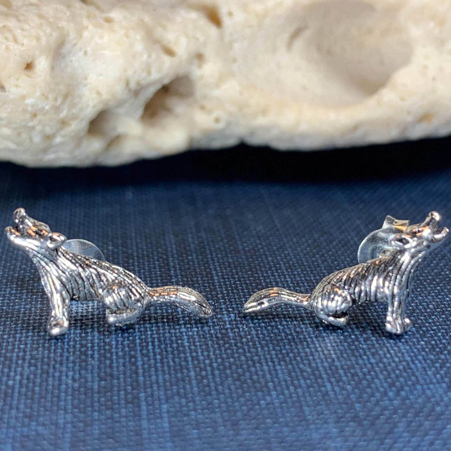 Howling Wolf Earrings - 