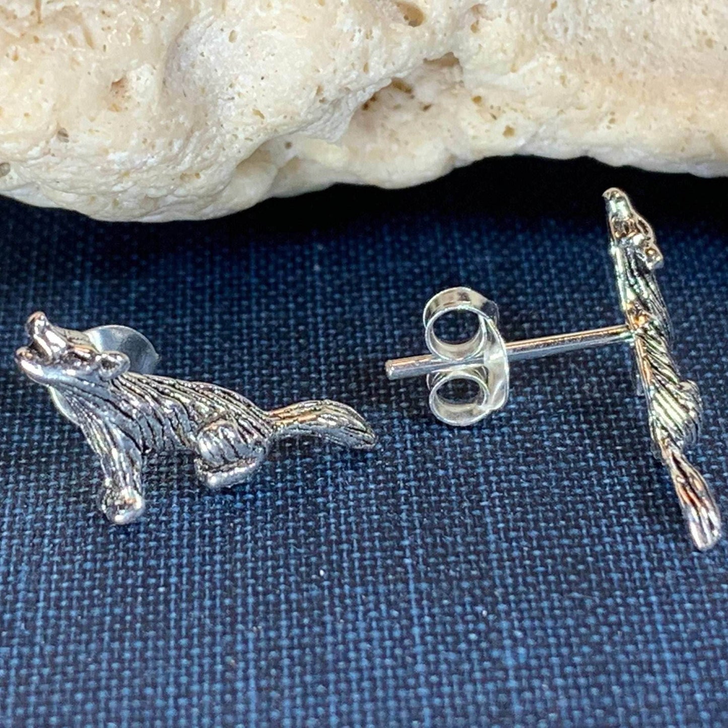 Howling Wolf Earrings - 