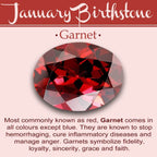 Garnet Trinity Knot Earrings - 