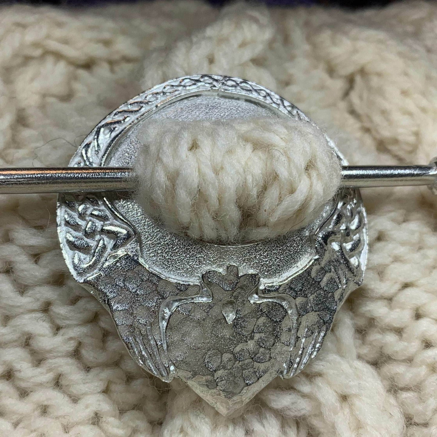 Irish Claddagh Scarf Ring - 