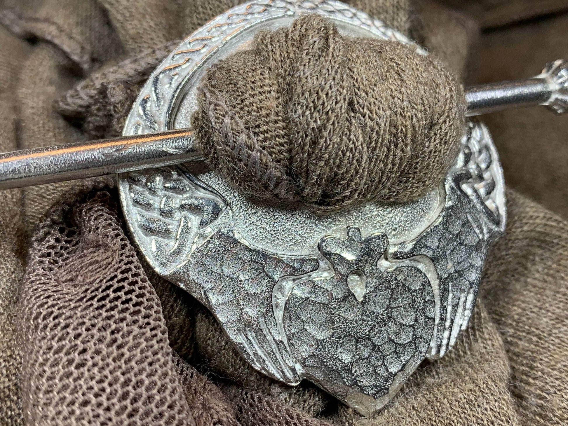 Irish Claddagh Scarf Ring - 