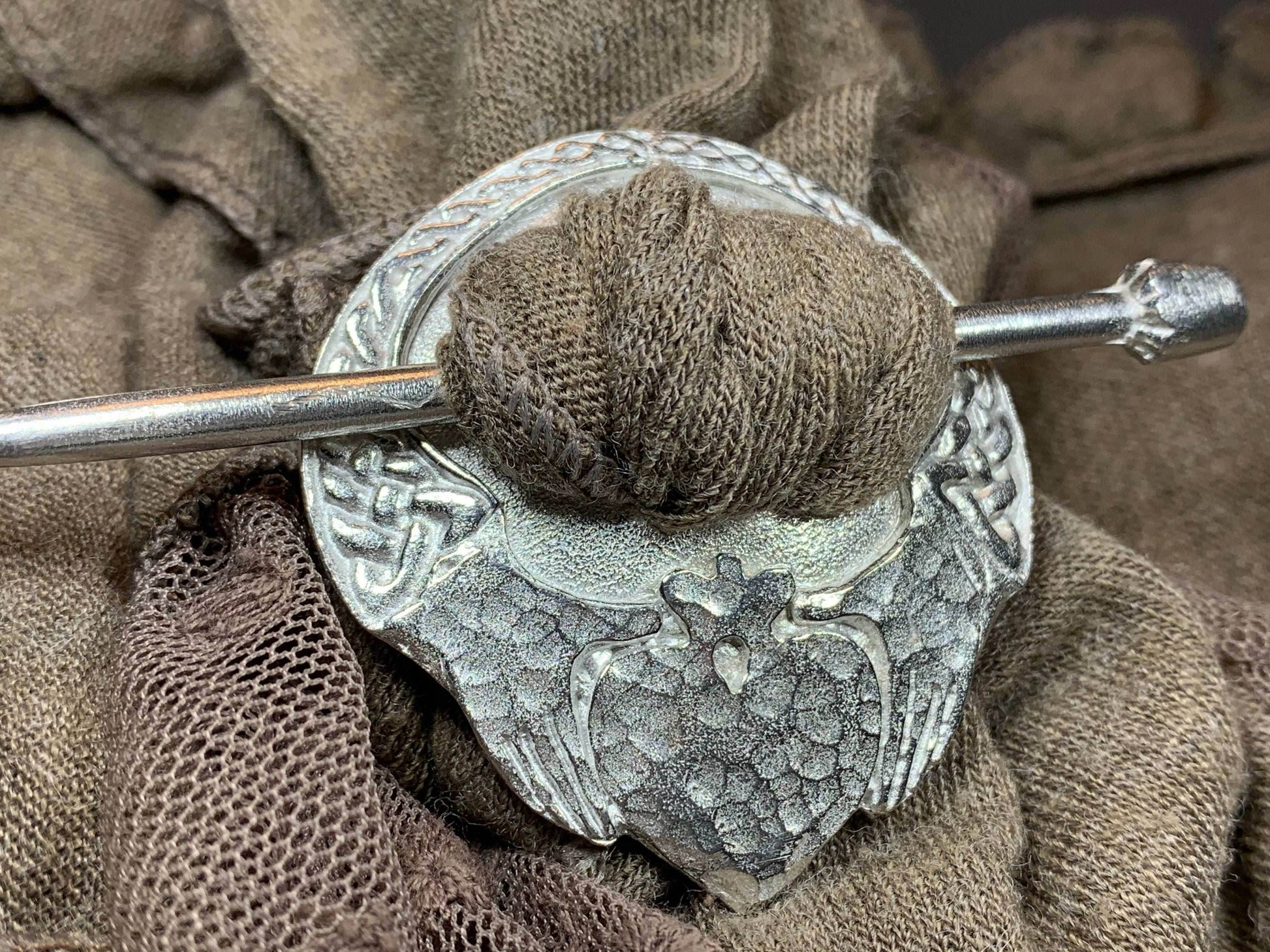 Irish Claddagh Scarf Ring - 