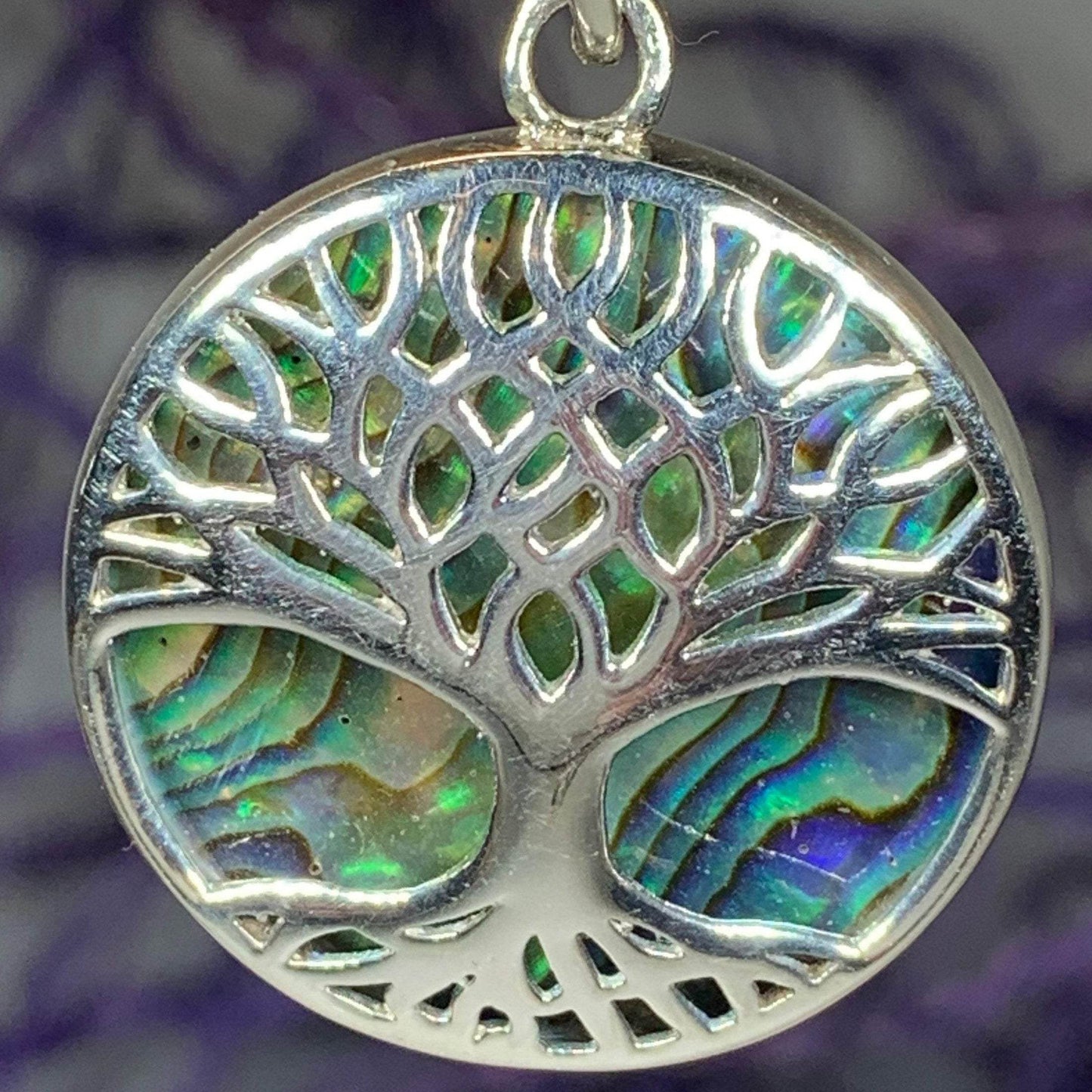 Nachtona Tree of Life Necklace - abalone shell