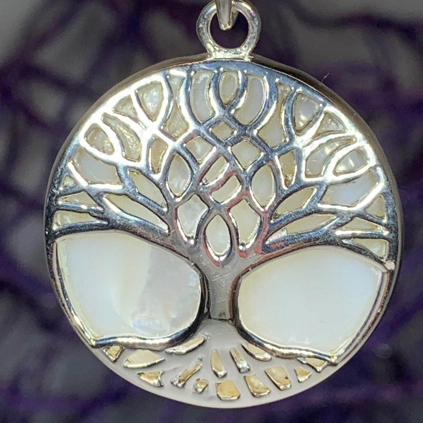 Nachtona Tree of Life Necklace - mother of pearl