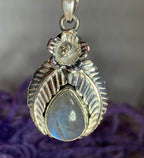 Celtic Leaf Necklace - Labradorite