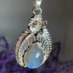 Celtic Leaf Necklace - Labradorite