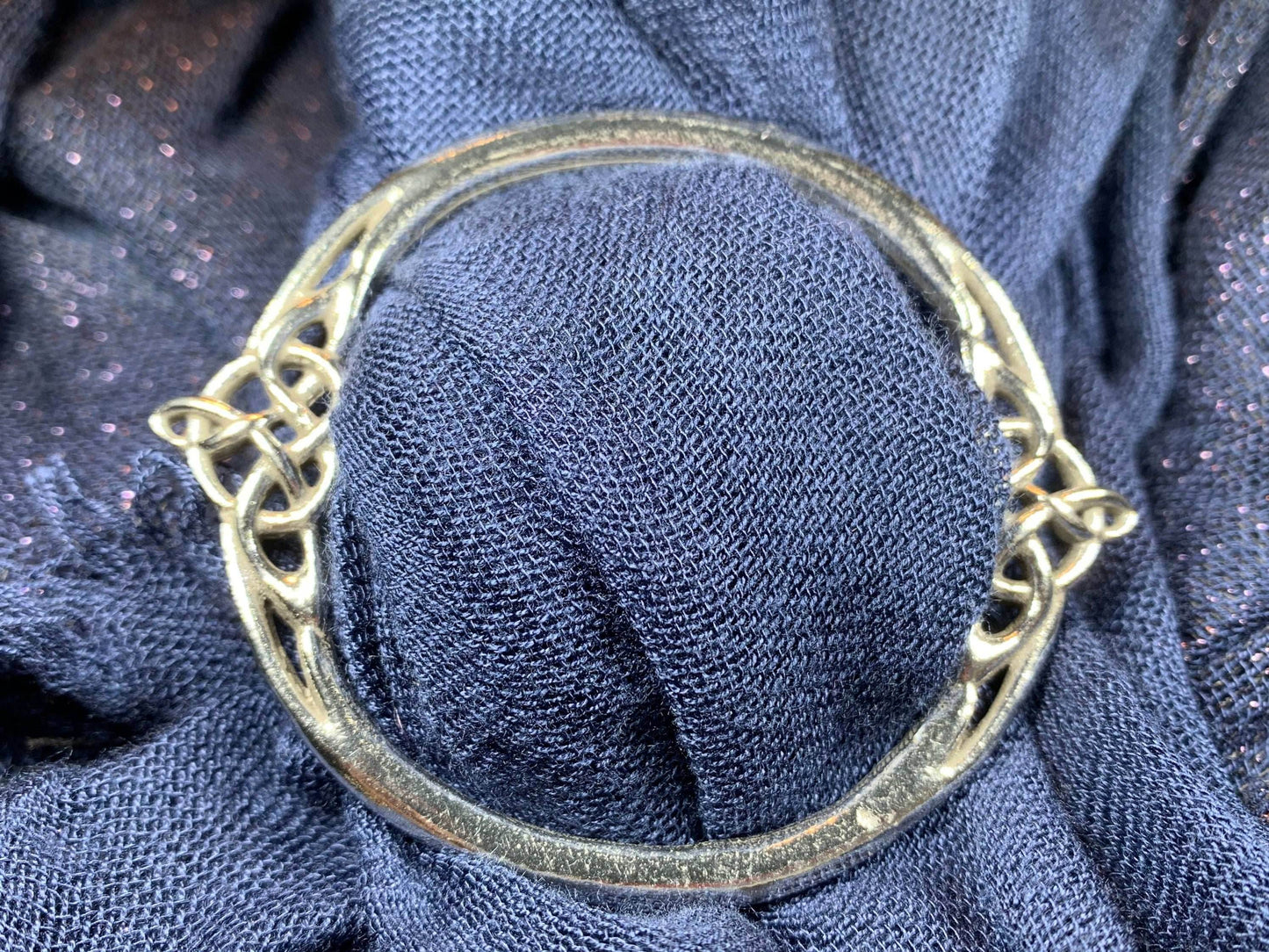 Noelle Celtic Knot Scarf Ring - 