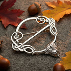 Pewter Scotland Highland Cow Scarf Ring