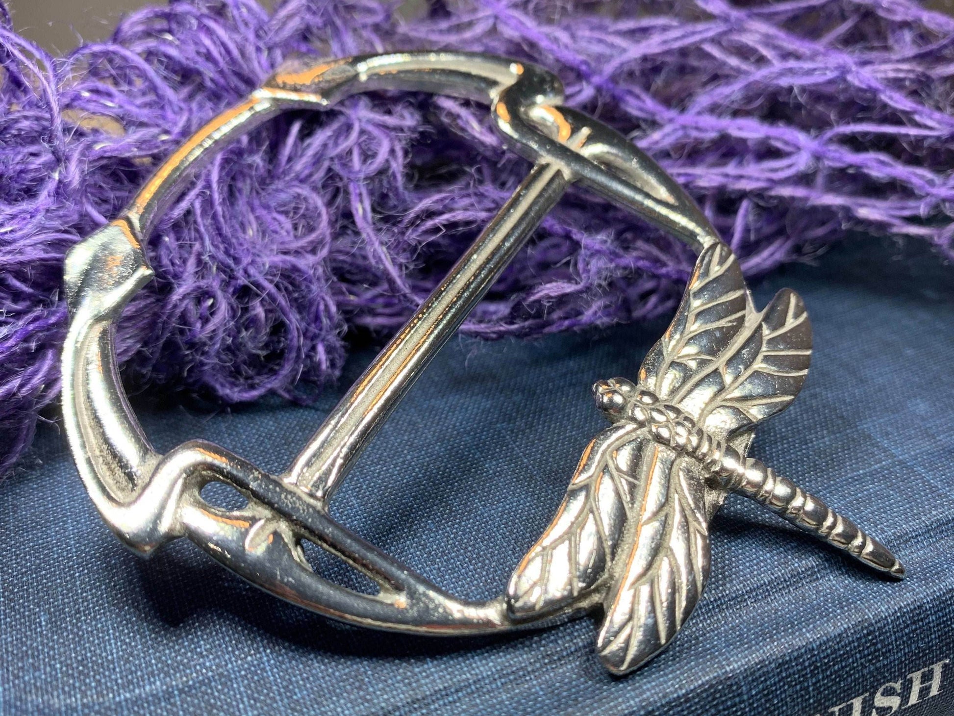 Claire's Dragonfly Scarf Ring - 