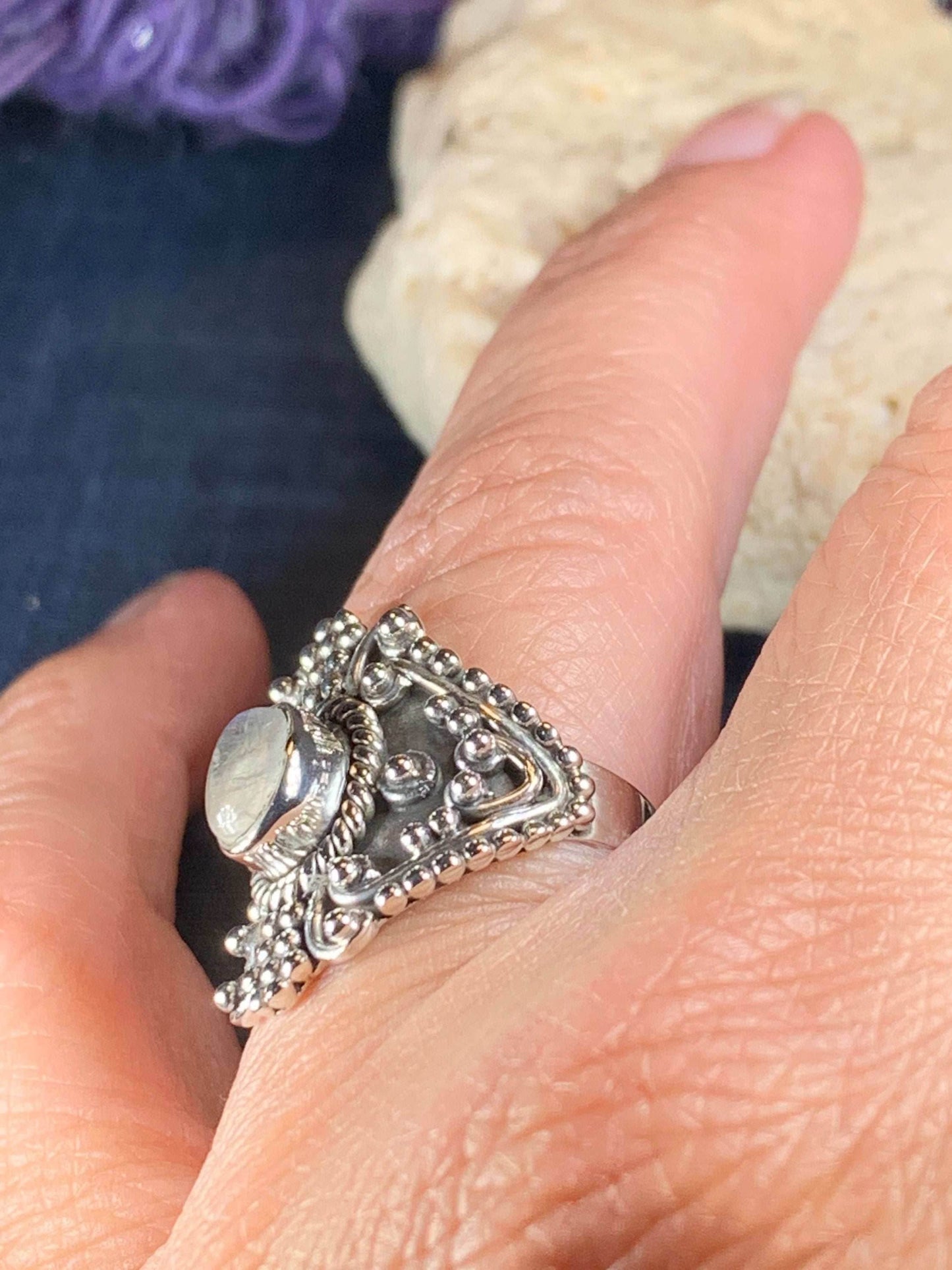 Jannon Celtic Moonstone Ring - 7