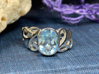 Celtic Filigree Ring - 6 1/2 / Topaz