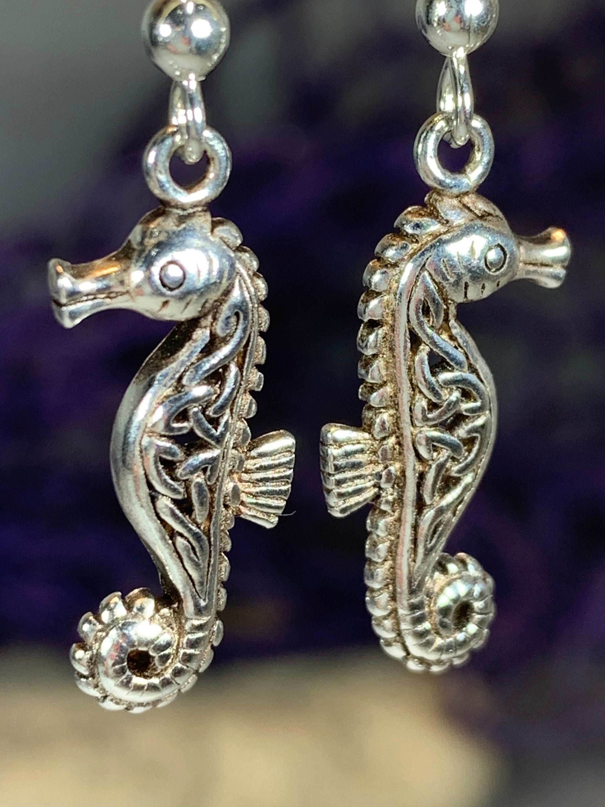 Seadrifter Celtic Seahorse Earrings - 