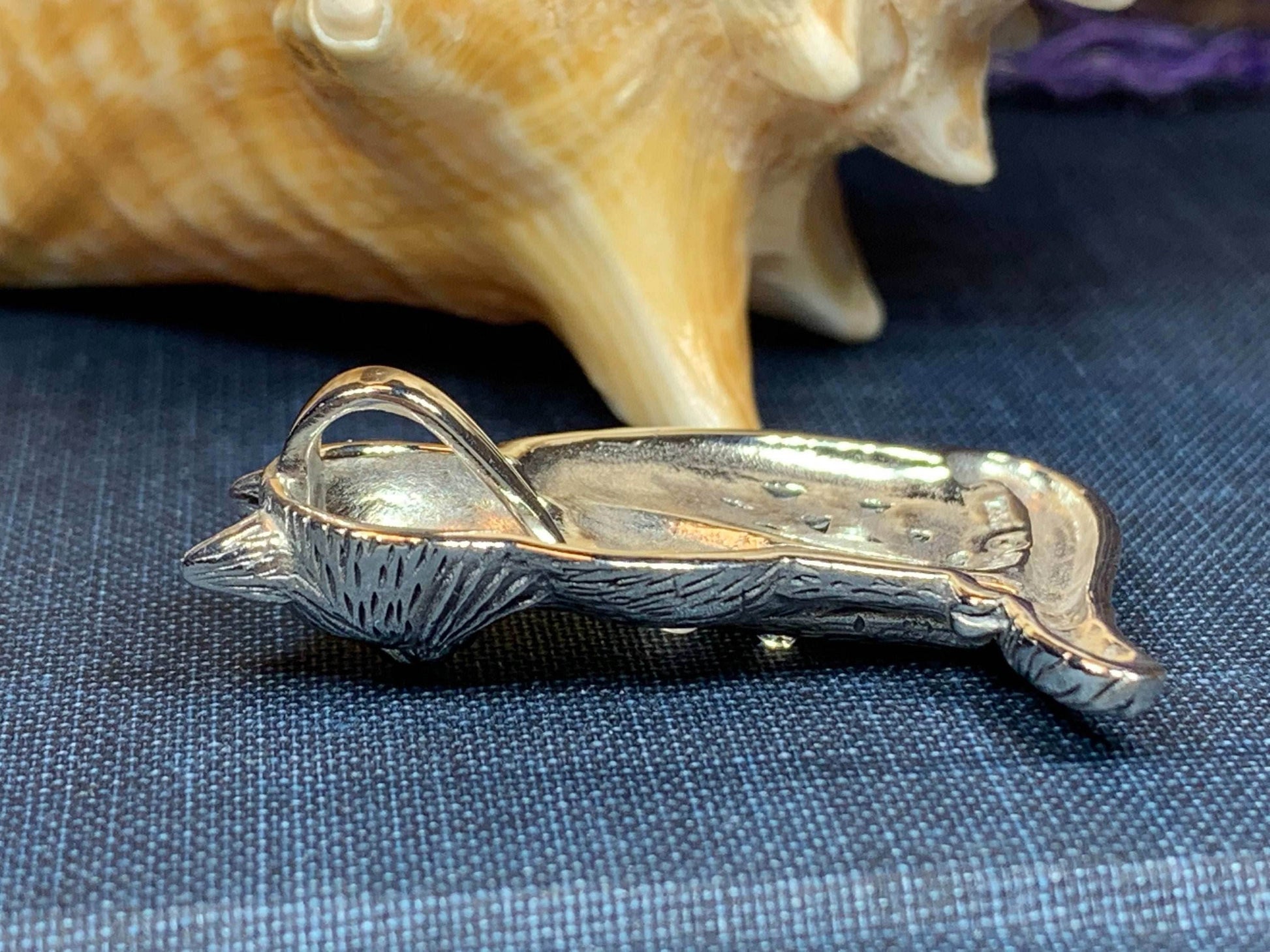 Salem Cat Necklace - 18 / Amethyst