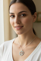 Evadne Trinity Knot Necklace