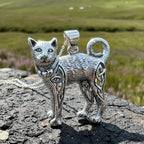 Tabitha Celtic Knot Cat Necklace