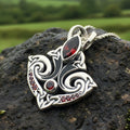 Eternal Flame Trinity Knot Necklace