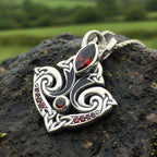 Eternal Flame Trinity Knot Necklace