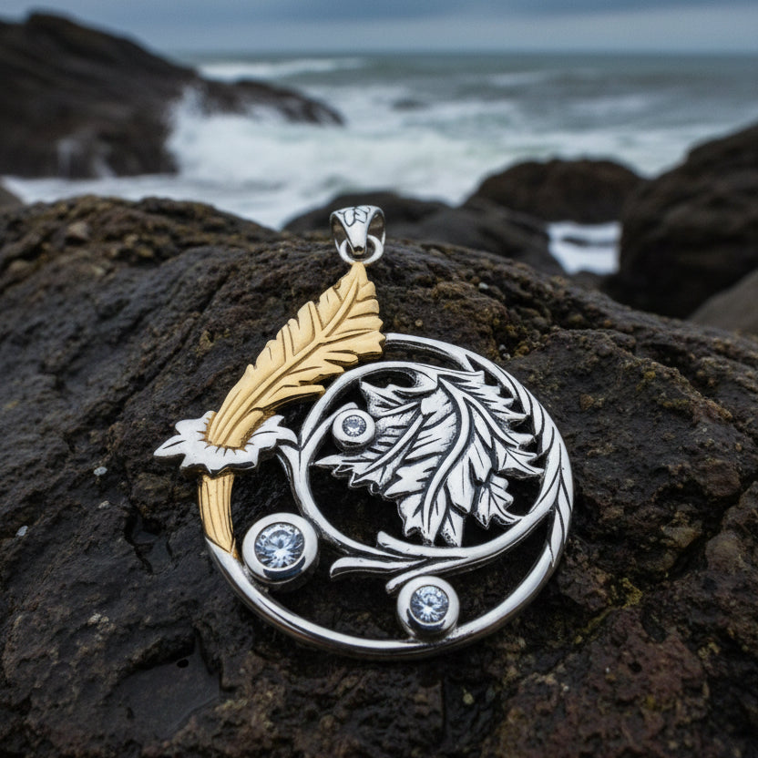 Lady of the Mist Flower Necklace