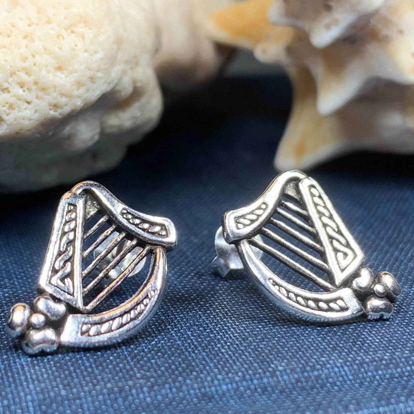 Cian Harp Post Earrings - 