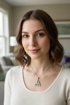 Ombre Trinity Knot Necklace