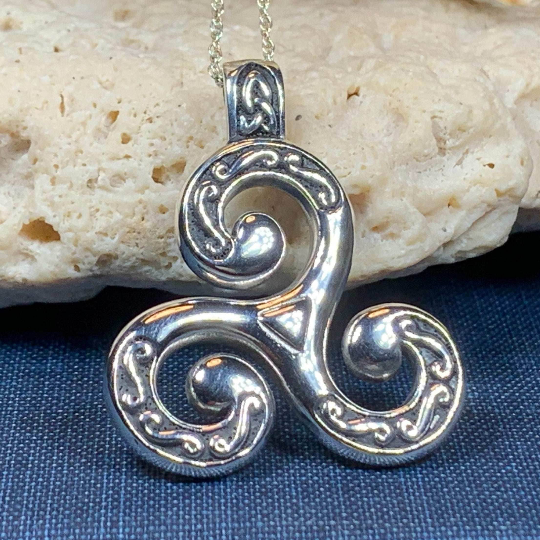 Celtic Triskele Necklace - 18