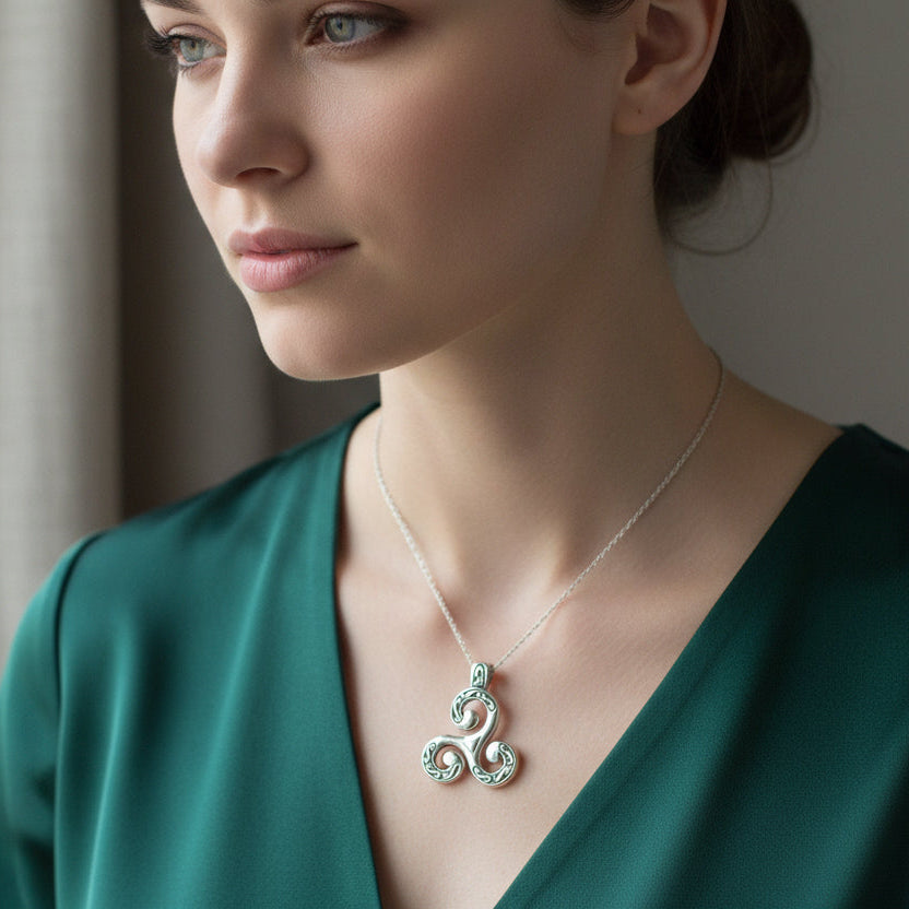 Celtic Triskele Necklace