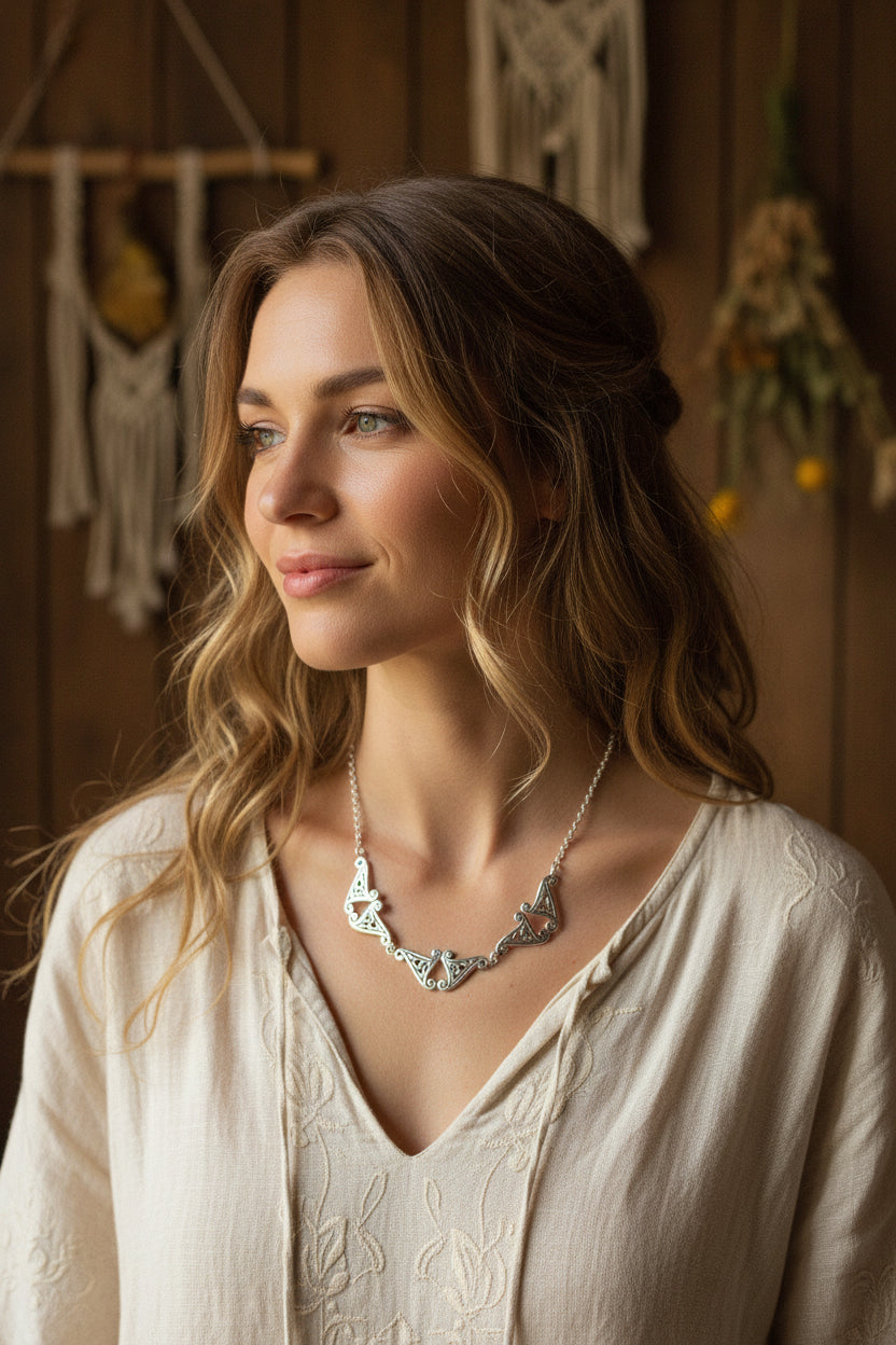 Morna Trinity Knot Necklace