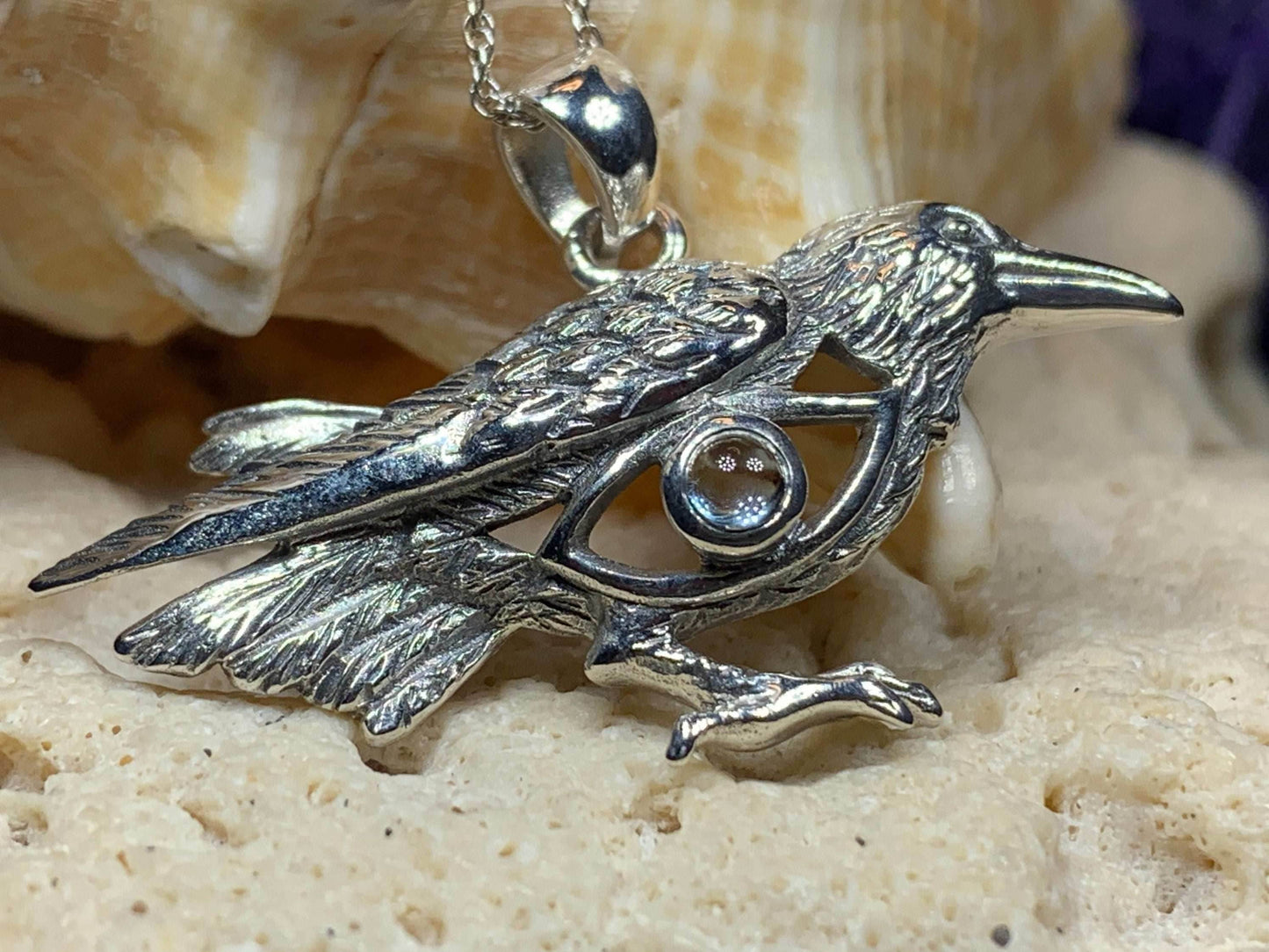 Rona Raven Necklace - 18 / Topaz